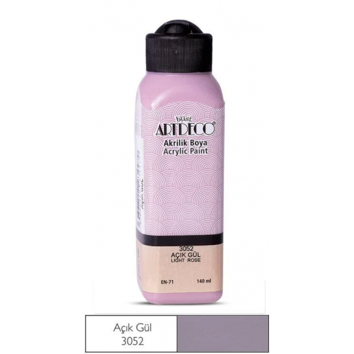 ARTDECO AKRİLİK BOYA 140ML AÇIK GÜL 3052